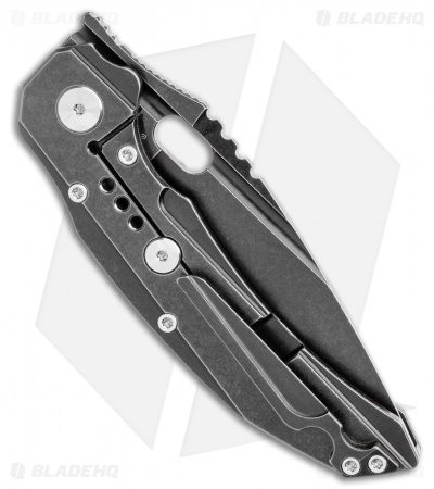 Bestech Knives Exploit Frame Lock Knife Black Titanium (3.5" Black SW) BT2005C