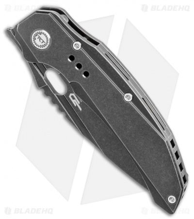 Bestech Knives Exploit Frame Lock Knife Black Titanium (3.5" Black SW) BT2005C