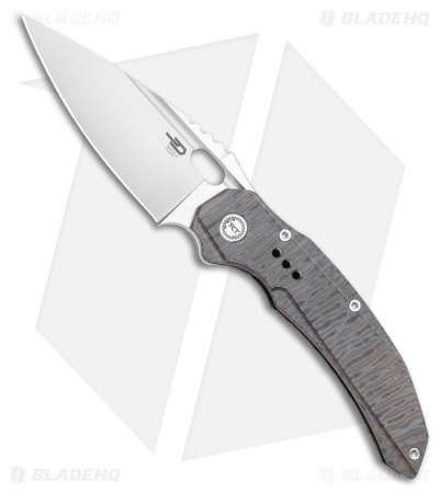 Bestech Knives Exploit Frame Lock Knife Tiger Stripe Ti. (3.1" Satin) BT2005D
