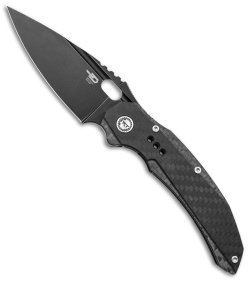 Bestech Knives Exploit Frame Lock Carbon Fiber/Titanium (3.5" Black Stonewash)