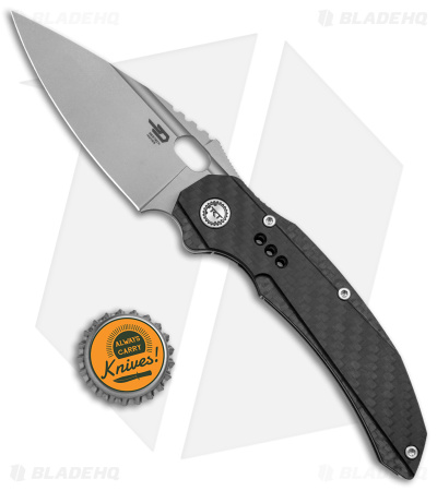 Bestech Knives Exploit Framelock Carbon Fiber/Titanium (3.5" Stonewash)