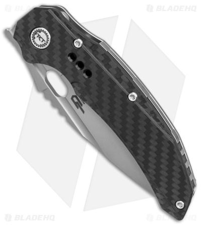 Bestech Knives Exploit Framelock Carbon Fiber/Titanium (3.5" Stonewash)