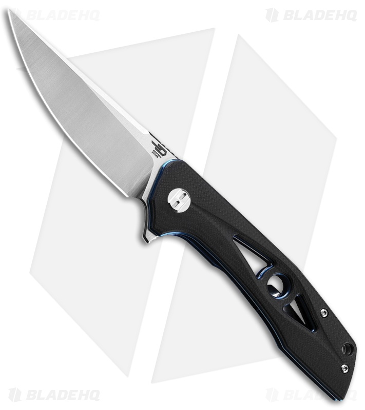 Bestech Knives Eye of Ra Liner Lock Knife Black G-10 (3.4" Satin) BG23A