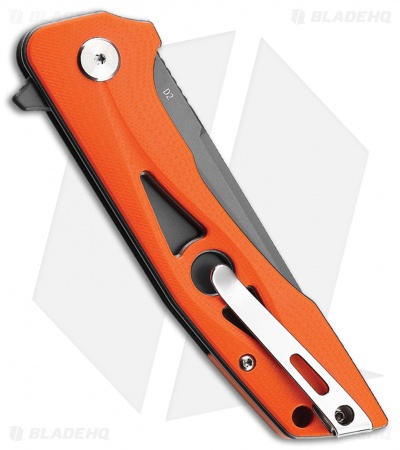 Bestech Knives Eye of Ra Liner Lock Knife Orange G-10 (3.4" Black) BG23D