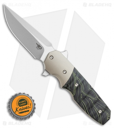Bestech Knives Clark Freefall Liner Lock Knife Green / Black (2.8" Two-Tone)