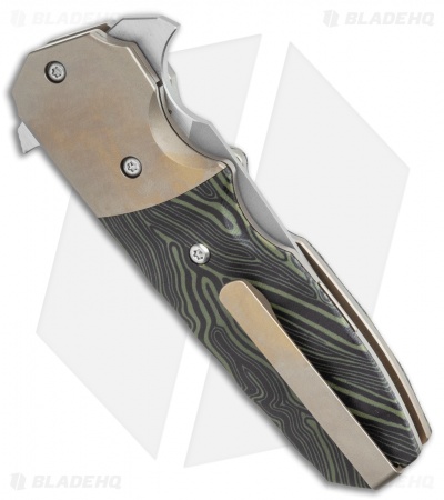 Bestech Knives Clark Freefall Liner Lock Knife Green / Black (2.8" Two-Tone)