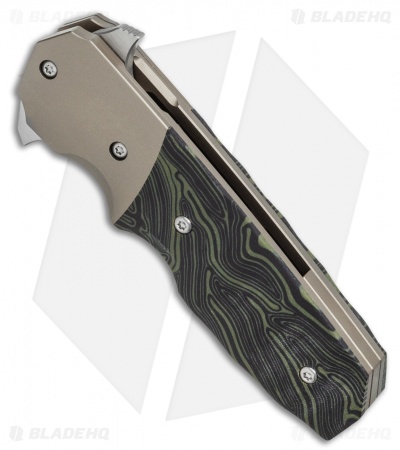 Bestech Knives Clark Freefall Liner Lock Knife Green / Black (2.8" Two-Tone)