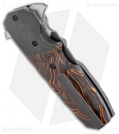 Bestech Knives Clark Freefall Liner Lock Knife Orange / Black (2.8" Two-Tone)