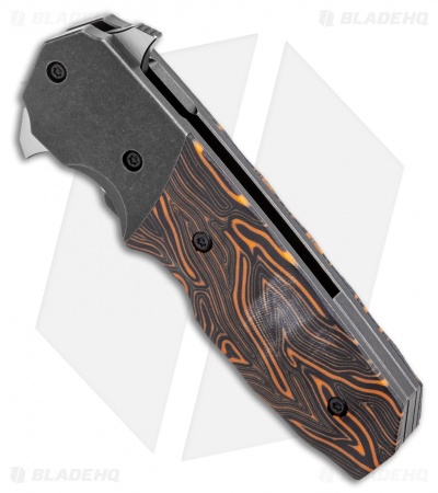 Bestech Knives Clark Freefall Liner Lock Knife Orange / Black (2.8" Two-Tone)