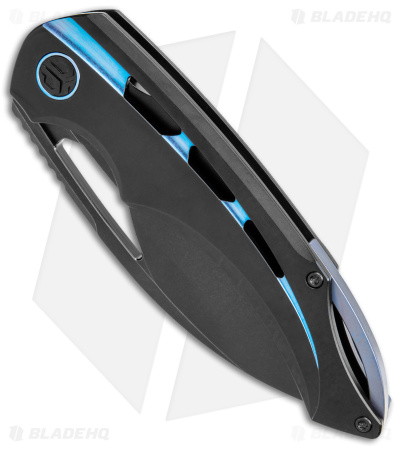 Bestech Knives Fairchild Frame Lock Black/Blue Titanium (4" Black Stonewash)