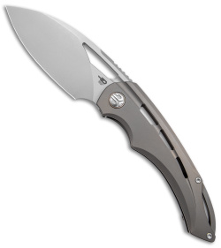 Bestech Knives Fairchild Frame Lock Bronze Titanium (4" Stonewash)