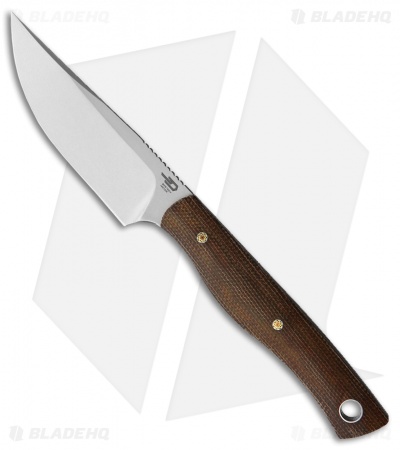 Bestech Knives Heidi Blacksmith Fixed Blade Knife Brown Micarta (3.1" Satin) 