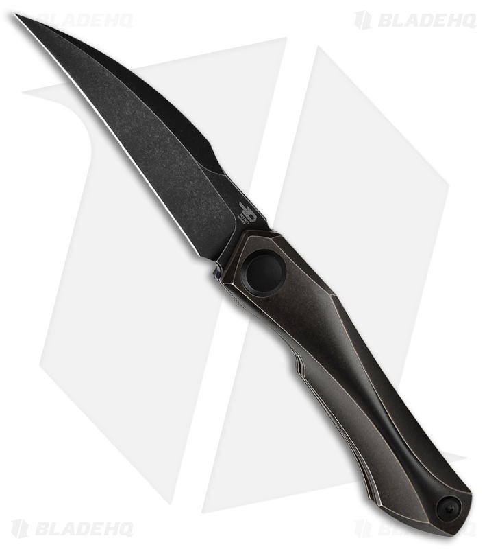Bestech Knives Ivy Frame Lock Knife Black Titanium (3" Black SW S35VN)