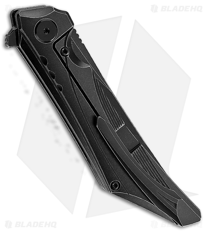 Bestech Knives Kamoza Frame Lock Knife Black Ti (3.5" Black)