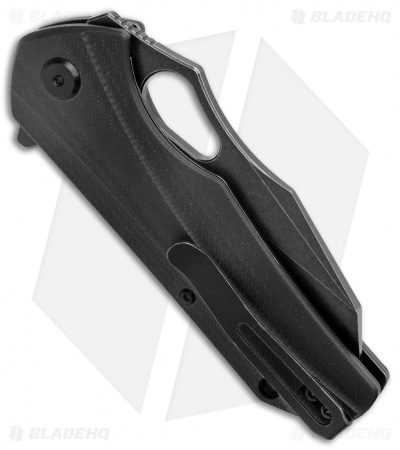 Bestech Knives Operator Liner Lock Knife Black G-10 (3.4" Black Stonewash)