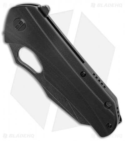 Bestech Knives Operator Liner Lock Knife Black G-10 (3.4" Black Stonewash)