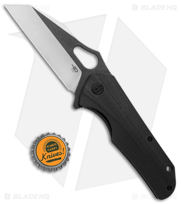 Bestech Knives Operator Liner Lock Knife Black G-10 (3.4" Two Tone)