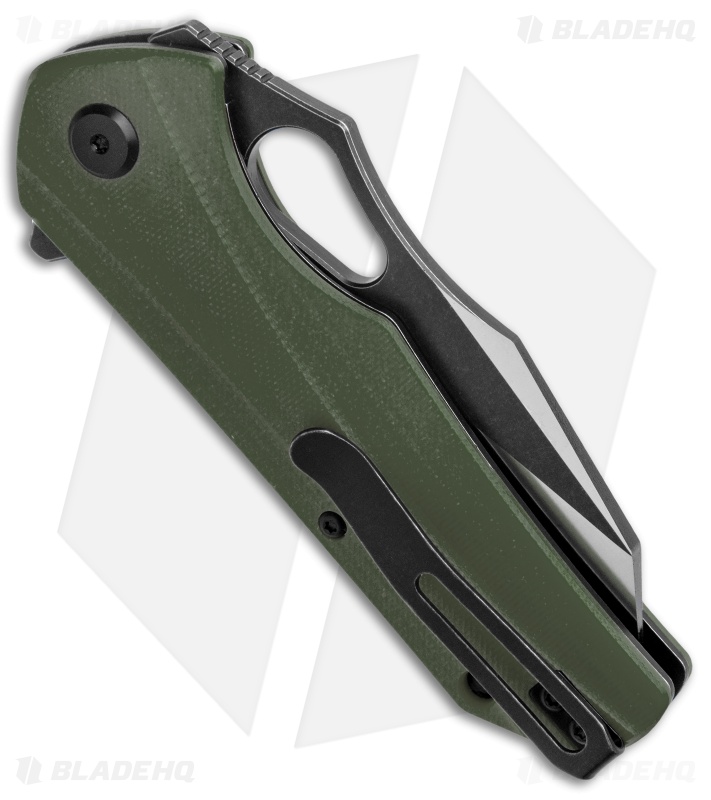 Bestech Knives Operator Liner Lock Knife Green G-10 (3.4" Two Tone)