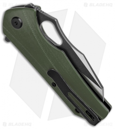 Bestech Knives Operator Liner Lock Knife Green G-10 (3.4" Two Tone)