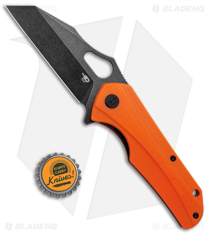 Bestech Knives Operator Liner Lock Knife G-10 (3.4" Black Stonewash)