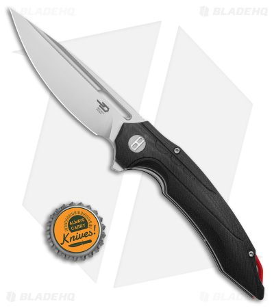 Bestech Knives Ornetta Liner Lock Knife Black G-10 (3.5" Satin SW D2) BG50A