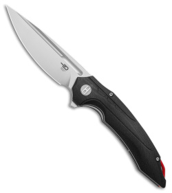 Bestech Knives Ornetta Liner Lock Knife Black G-10 (3.5" Satin SW D2) BG50A