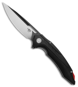 Bestech Knives Ornetta Liner Lock Knife Black G-10 (3.5" Two-Tone D2)