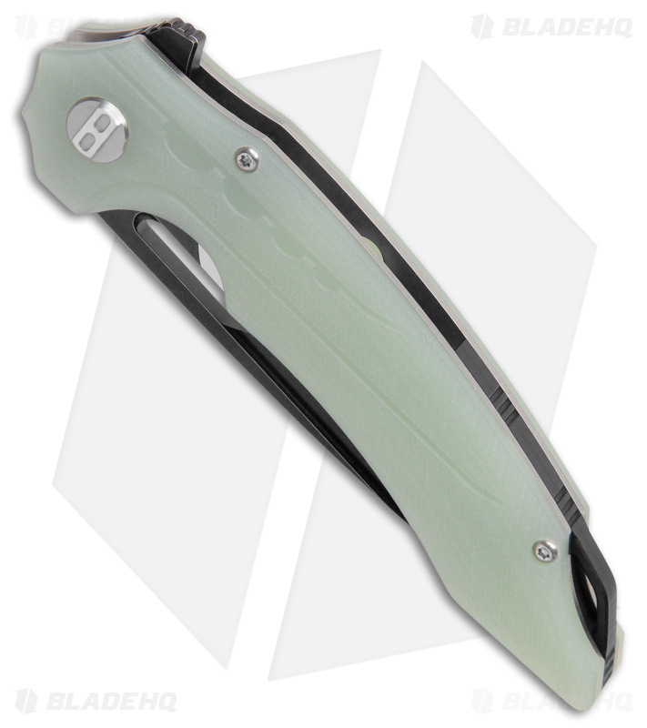 Bestech Knives Ornetta Liner Lock Knife Jade G-10 (3.5" Two-Tone D2) BG50D