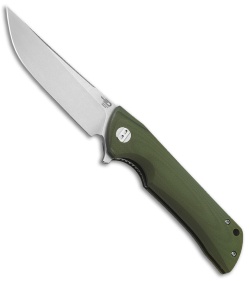 Bestech Knives Tanto Paladin Lock Liner Knife Green G-10 (3.6" SW D2)