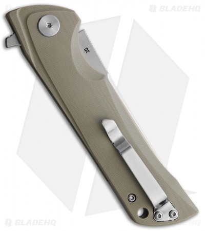 Bestech Knives Tanto Paladin Lock Liner Knife Beige G-10 (3.6 Satin D2)
