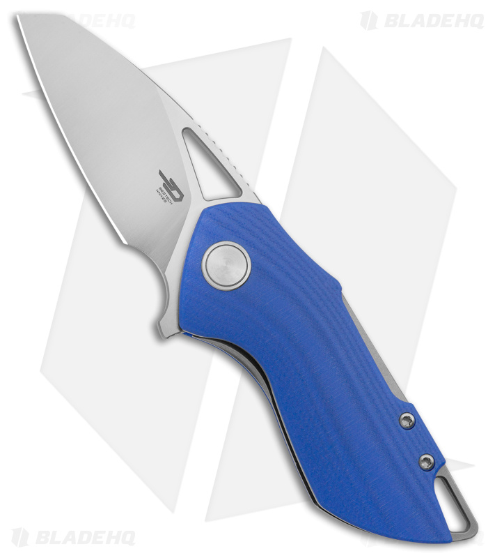 Bestech Grissom Riverstone Liner Lock Knife Blue G-10 (2.45" Satin 154CM) BL03B