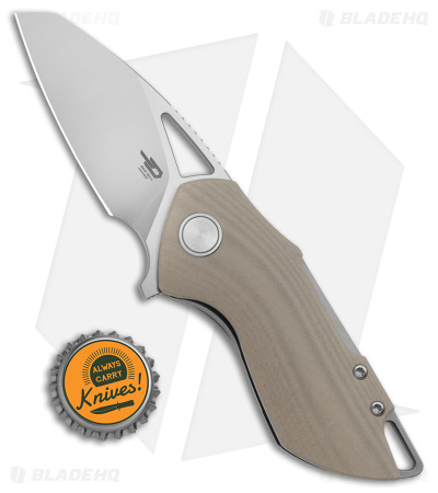 Bestech Grissom Riverstone Liner Lock Knife Champagne G-10 (2.45" Satin 154CM) 