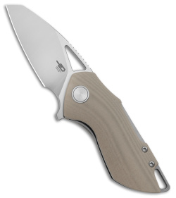 Bestech Grissom Riverstone Liner Lock Knife Champagne G-10 (2.45" Satin 154CM) 