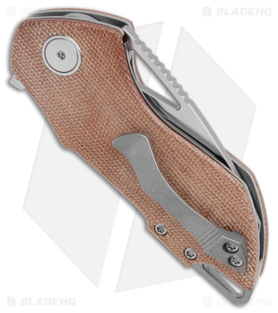 Bestech Grissom Riverstone Liner Lock Knife Natural Micarta (2.45" Satin 154CM) 