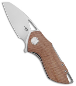 Bestech Grissom Riverstone Liner Lock Knife Natural Micarta (2.45" Satin 154CM) 