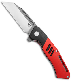 Bestech Knives Rockface Liner Lock Knife Red/Black G-10 (3.5" Two Tone)