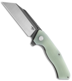 Bestech Knives Rockface Liner Lock Knife Jade G-10 (3.5" Two-Tone D2)