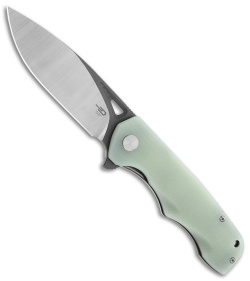 Bestech Knives Airstream Liner Lock Knife Jade G-10 (3.75" Two-Tone D2)