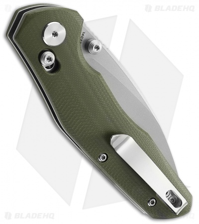 Bestechman Ronan Bar Lock Knife OD Green G-10 (3.25" Stonewash)