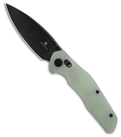 Bestech Knives Bestechman Ronan Bar Lock Knife Jade G-10 (3.25" Black SW)