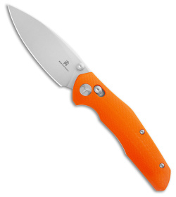 Bestech Knives Bestechman Ronan Bar Lock Knife Orange G-10 (3.25" Satin)