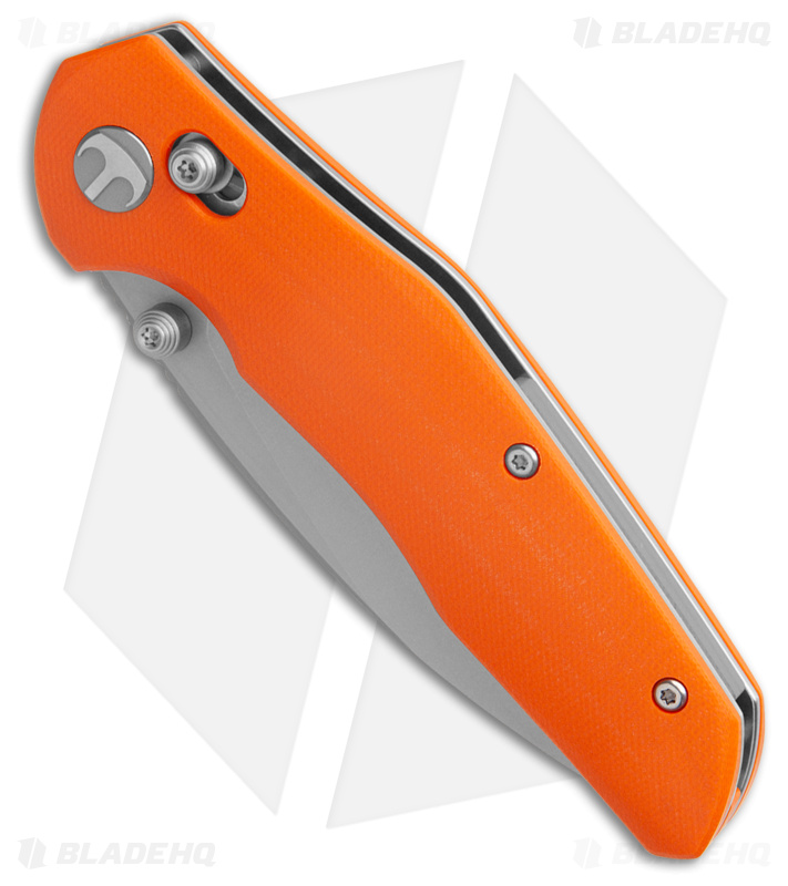 Bestechman Ronan Bar Lock Knife Orange G-10 (3.25" Stonewash)