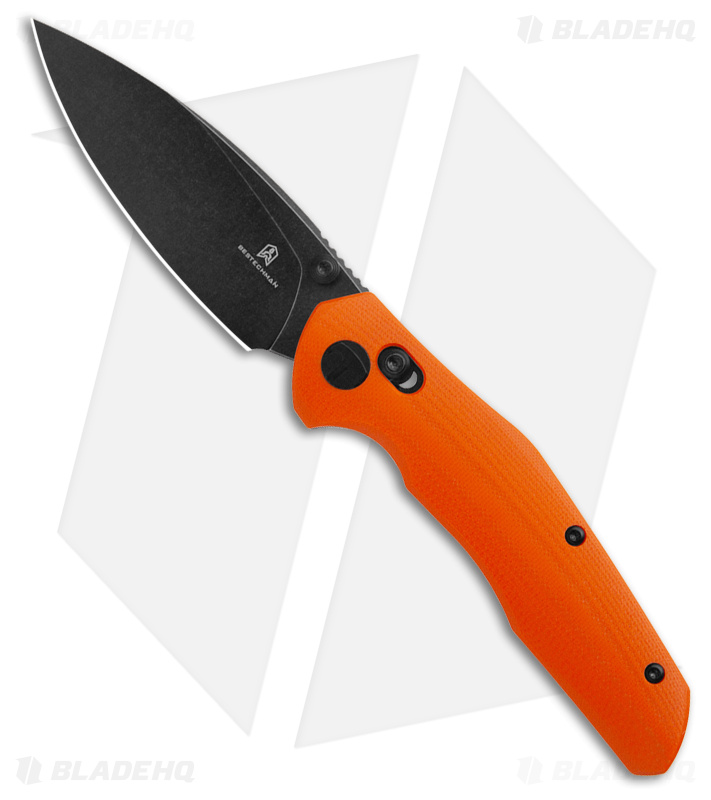 Bestechman Ronan Bar Lock Knife Orange G-10 (3.25" Black SW)