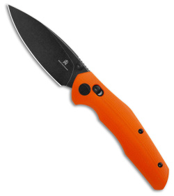 Bestech Knives Bestechman Ronan Bar Lock Knife Orange G-10 (3.25" Black SW)