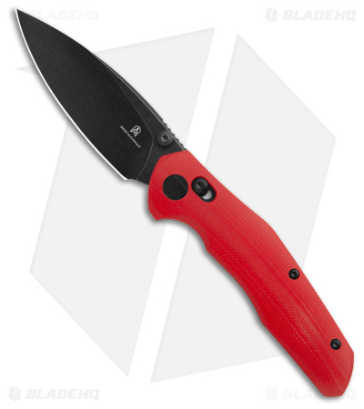 Bestechman Ronan Bar Lock Knife Red G-10 (3.25" Black SW)