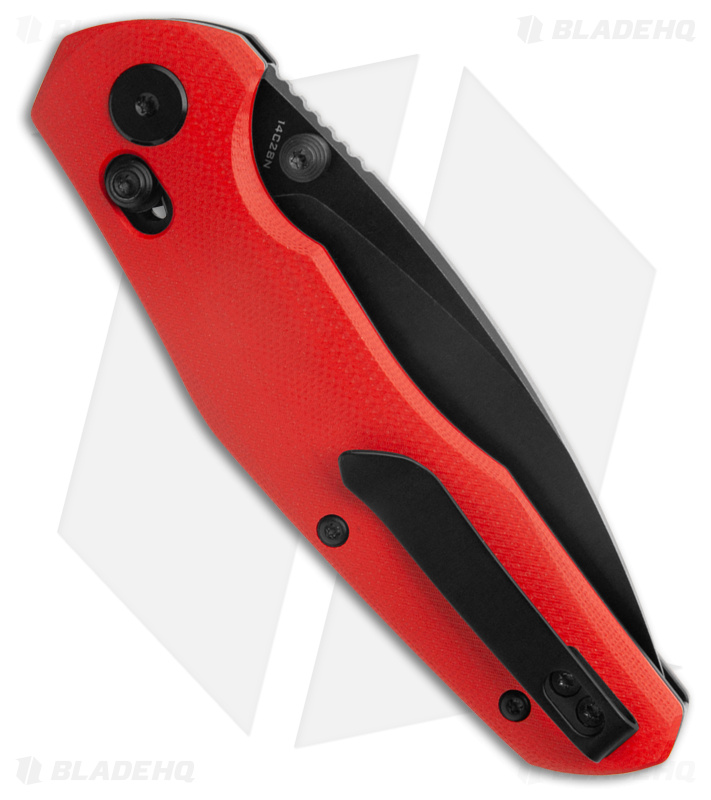 Bestechman Ronan Bar Lock Knife Red G-10 (3.25" Black SW)