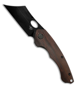 Bestech Knives Skirmish Liner Lock Knife Ironwood (3.25" Black SW) BTKL06D