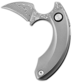 Bestech Knives STRELIT Frame Lock Knife Titanium (2.2" Damascus)