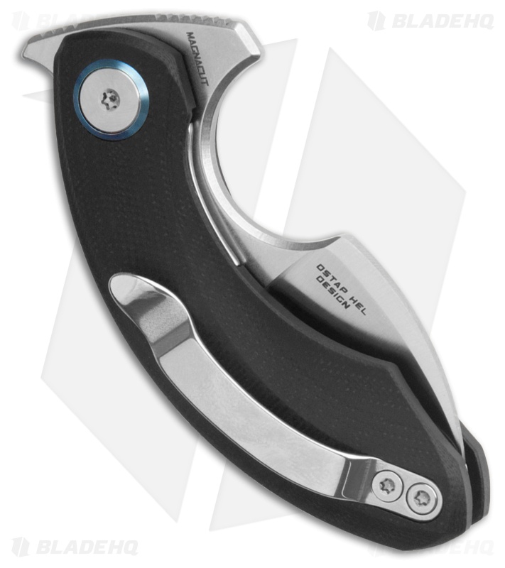Bestech Knives STRELIT MagnaCut Liner Lock Black G-10 (2.19" Satin)