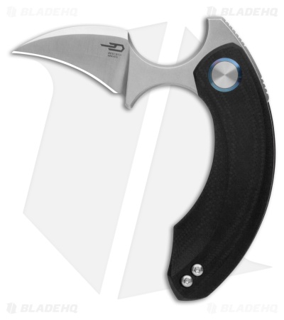 Bestech Knives STRELIT MagnaCut Liner Lock Black G-10 (2.19" Satin)